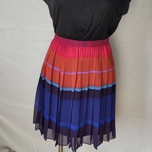 Bright colorful A-line skirt